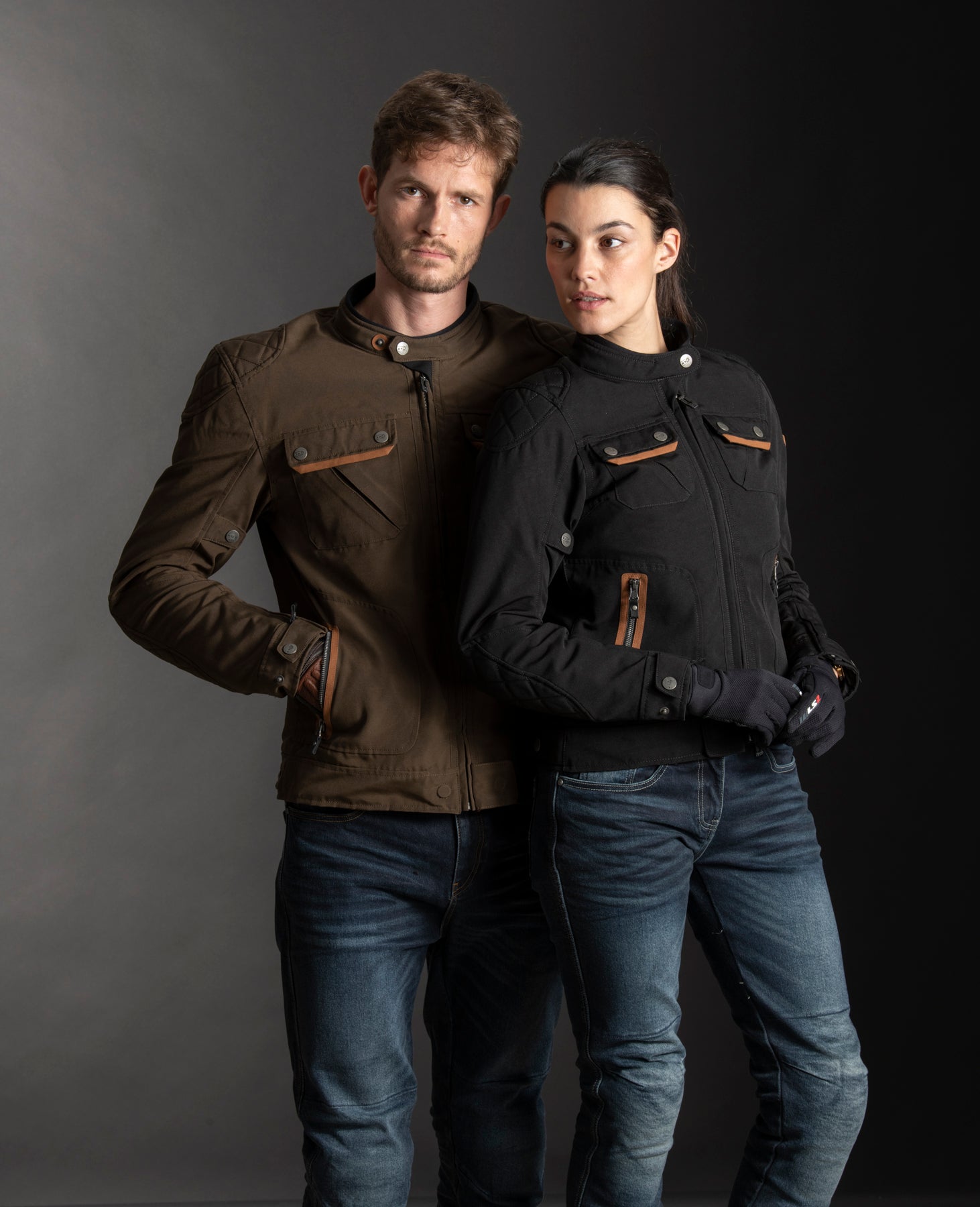 LS2 BULLET BROWN MENS JACKET