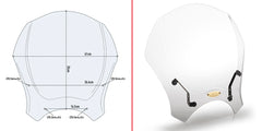 Givi Clear Universal Screen (Fitting Kit Needed) - 140A