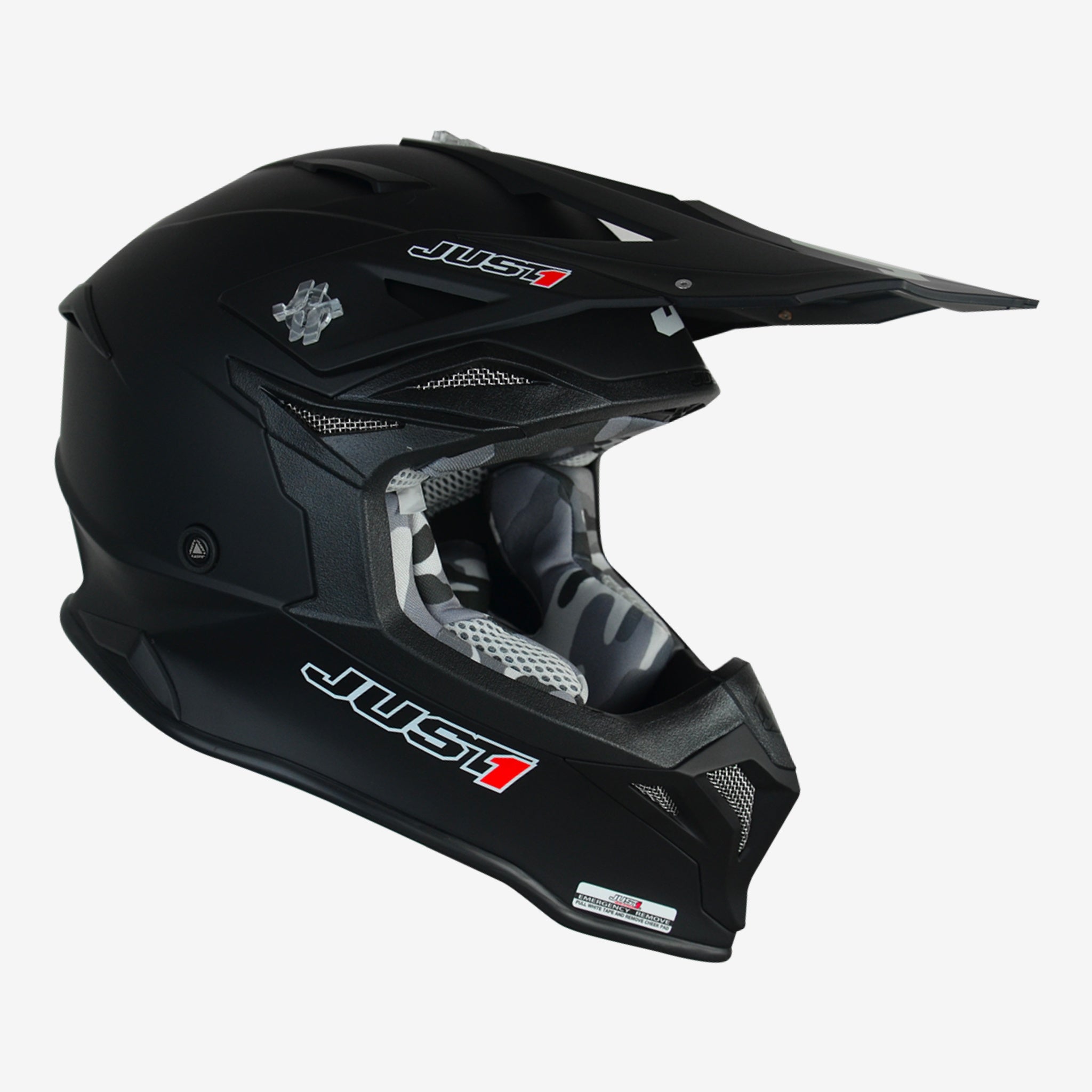 JUST1 J39 Thruster MX Off-Road Motocross Helmet - Matt Black