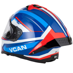 VCAN H162 Z-FORCE BLUE RED WHITE HELMET