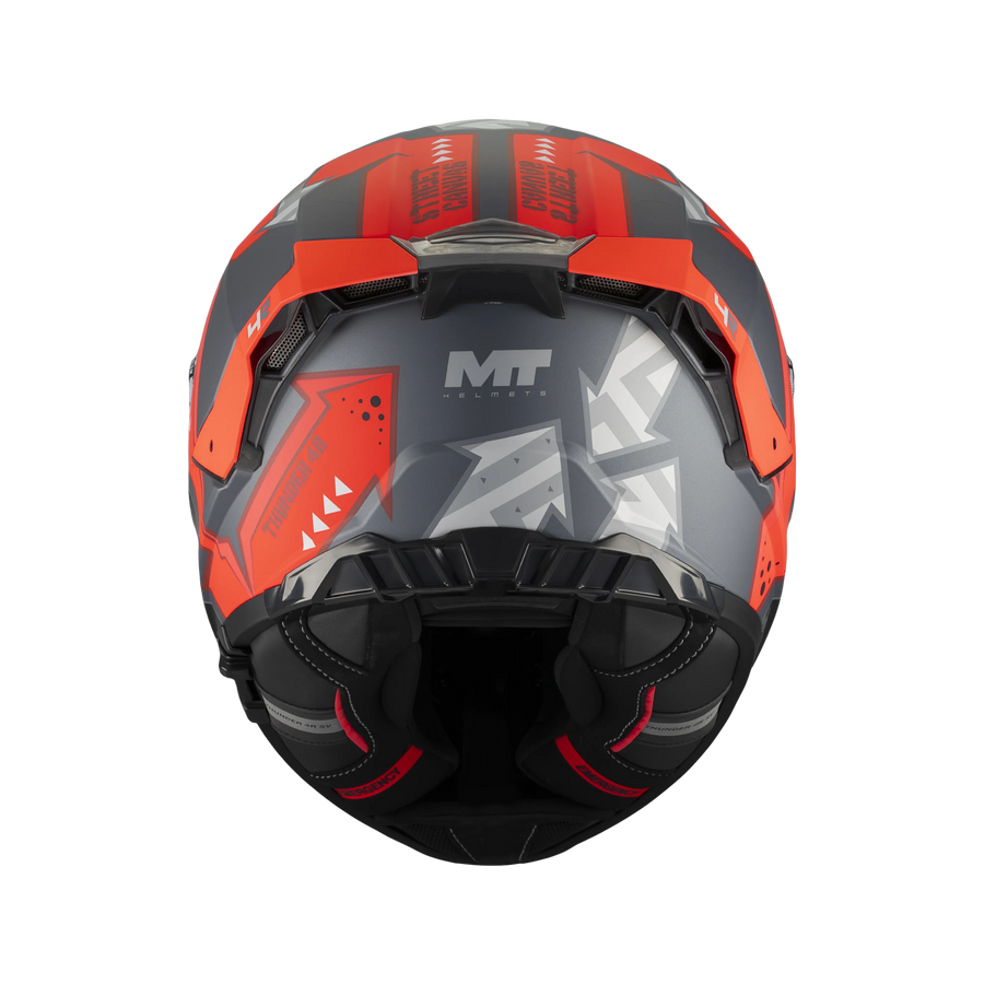 MT THUNDER 4R CANVAS MATT RED BLACK