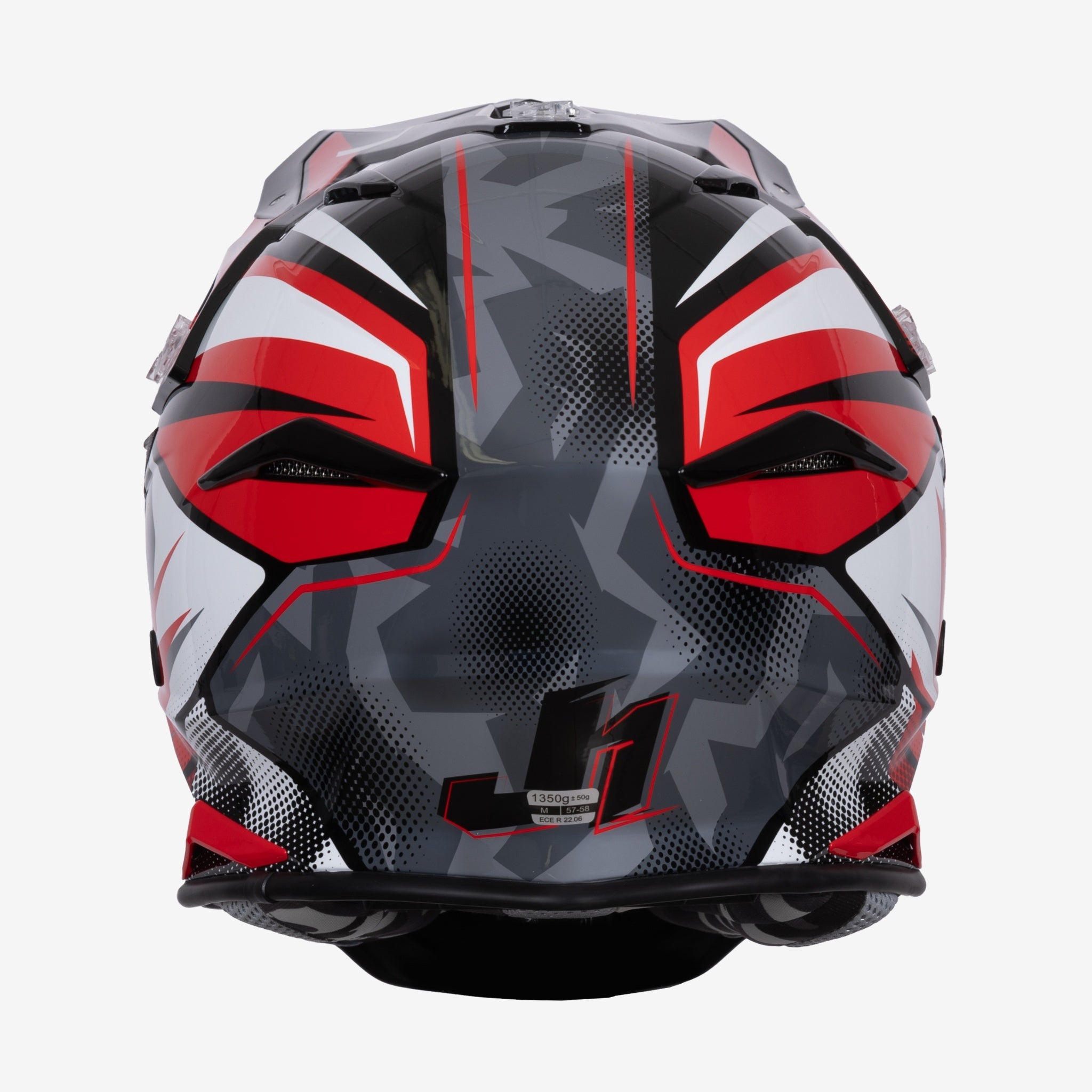 JUST1 J39 THRUSTER RED BLACK WHITE MX HELMET