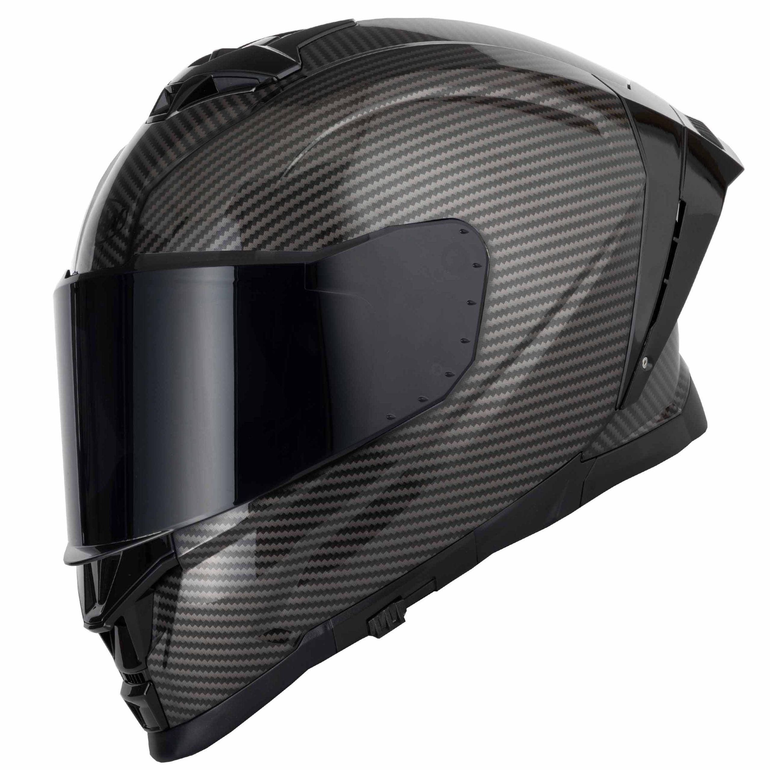 VCAN H162 X-ZERO CARBON LOOK HELMET BLACK