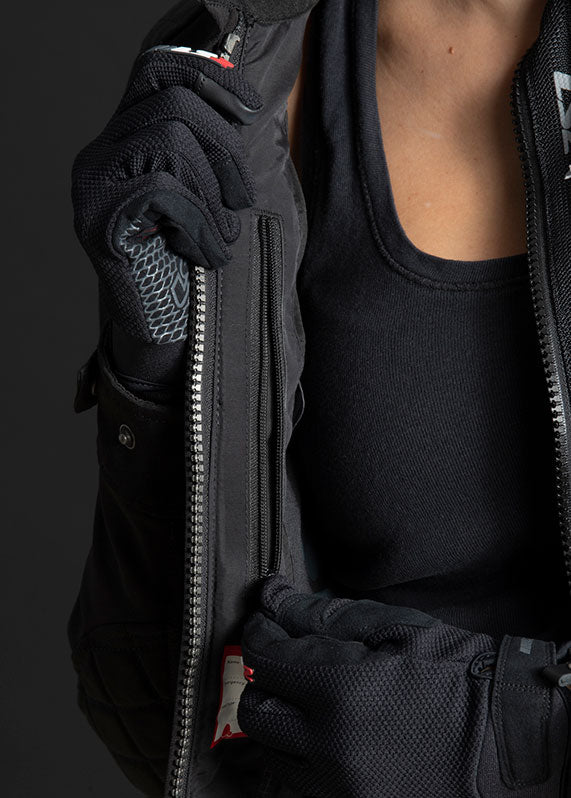 LS2 BULLET BLACK LADIES JACKET