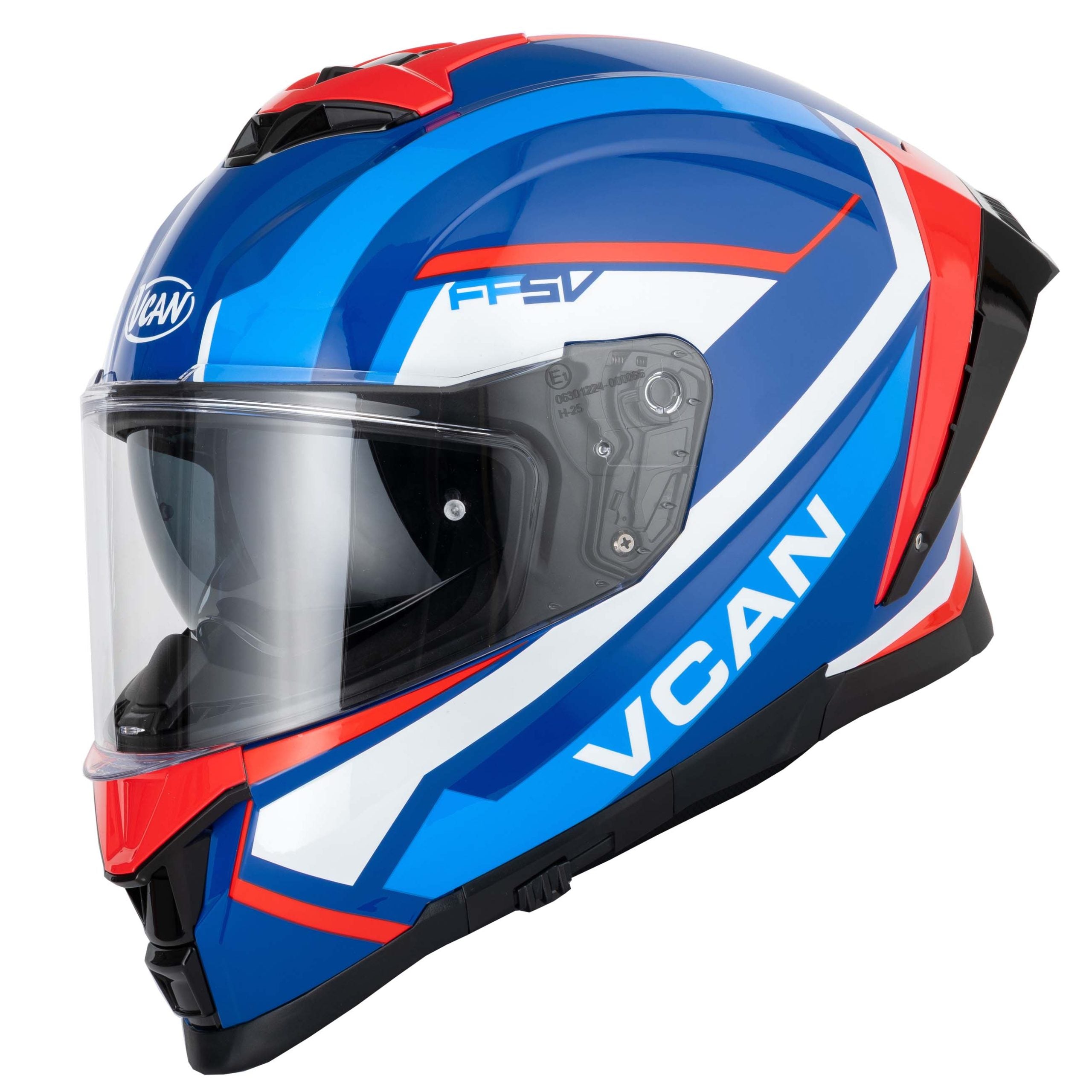 VCAN H162 Z-FORCE BLUE RED WHITE HELMET