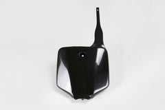 UFO Front Number Plate KX65 01-25 KLX110 01-09 - Black