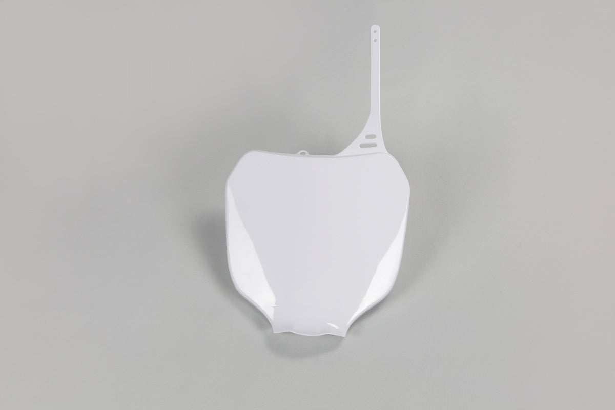 UFO Front Number Plate YZ125 YZ250 YZF250 YZF426 YZF450 - White