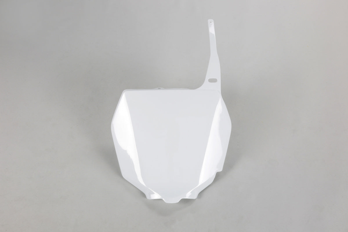 UFO Front Number Plate RM125 RM250 RMZ250 RMZ450 - White
