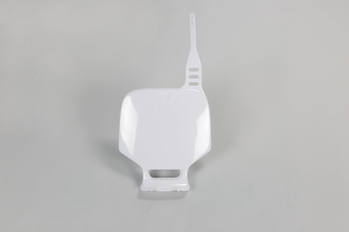 UFO Front Number Plate YZ80 93-02 YZ85 02-14 - White