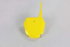 UFO Front Number Plate RM85 00-25 - Yellow
