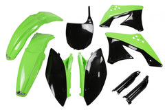 UFO Full Plastic Kit KXF250 09-12 - Green / Black