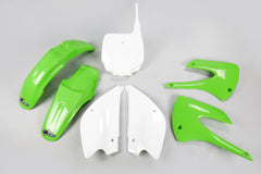UFO Full Plastic Kit KX85 KX100 01-13 - Green / White
