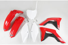 UFO Full Plastic Kit CRF250R 18-21 CRF450R 17-20 - Red / White