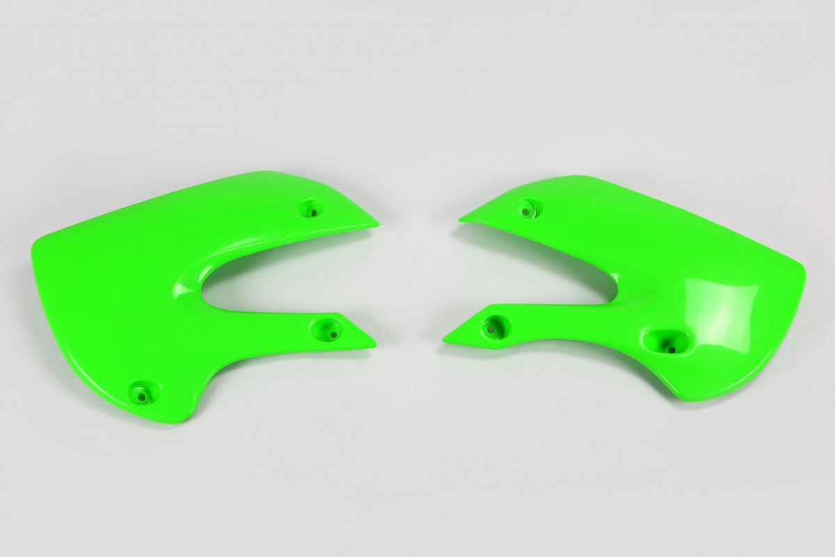 UFO Radiator Covers KX65 01-25 KLX110 01-09 - Green