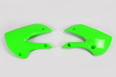 UFO Radiator Covers KX65 01-25 KLX110 01-09 - Green