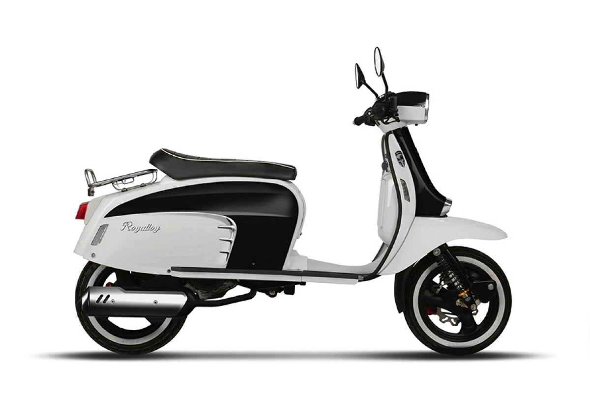 Royal Alloy GT 125cc CBS AC Black White