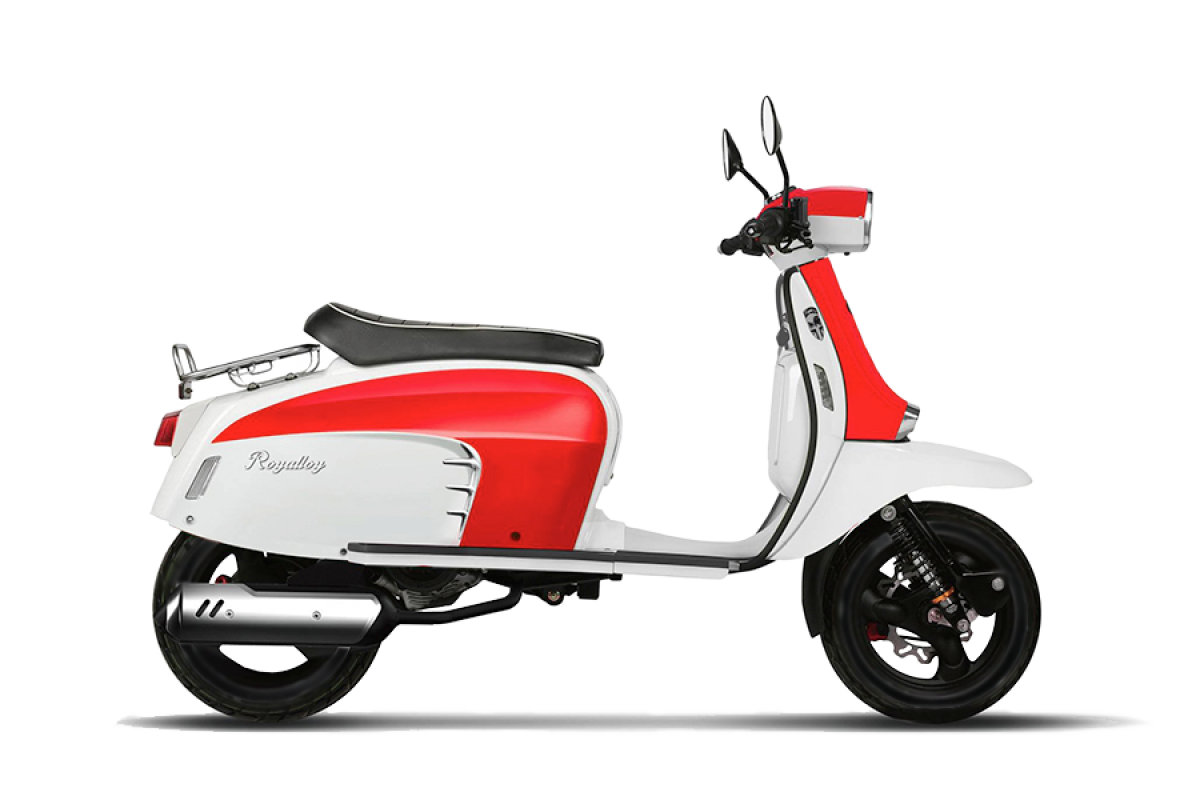 Royal Alloy GT 125cc CBS AC Red White