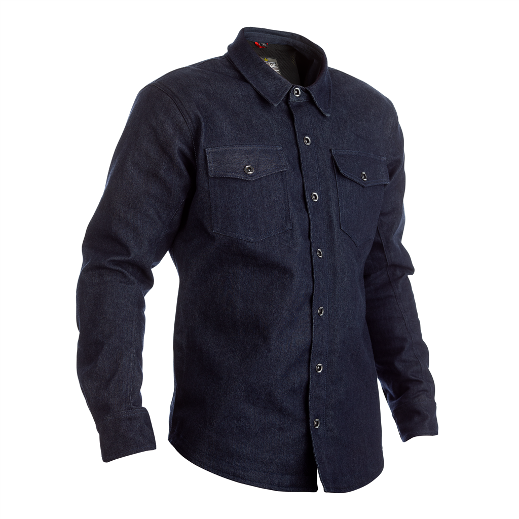 RST X Kevlar Denim CE Mens Textile Shirt Blue