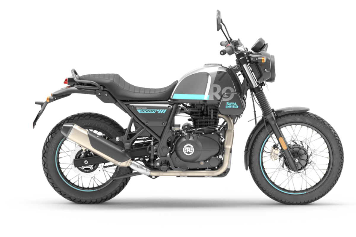 Royal Enfield Scram Silver Spirit Turquoise