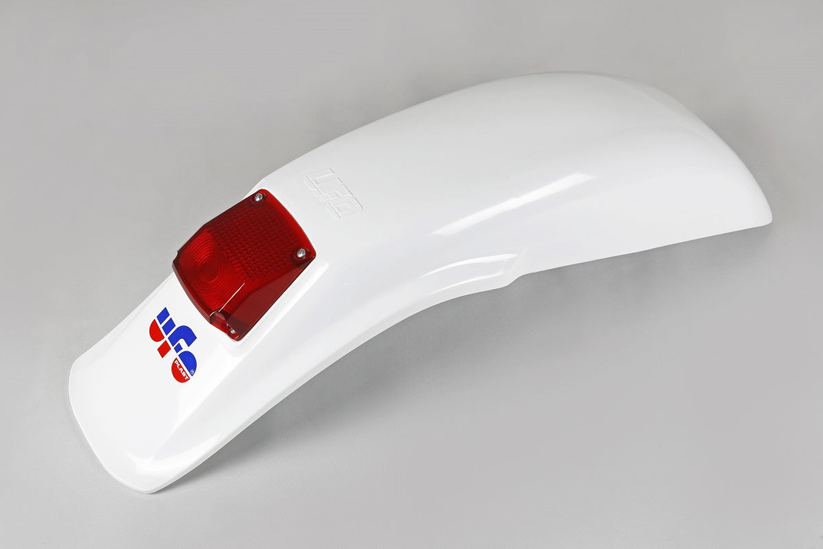 UFO Universal Rear Fender With Tail Light - White