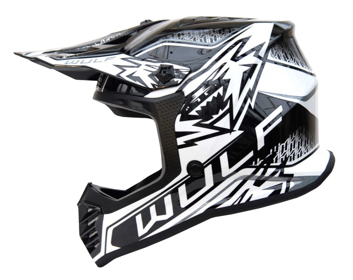Wulfsport Air-X Kids MX Helmet - Black