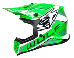 Wulfsport Air-X Kids MX Helmet - Green